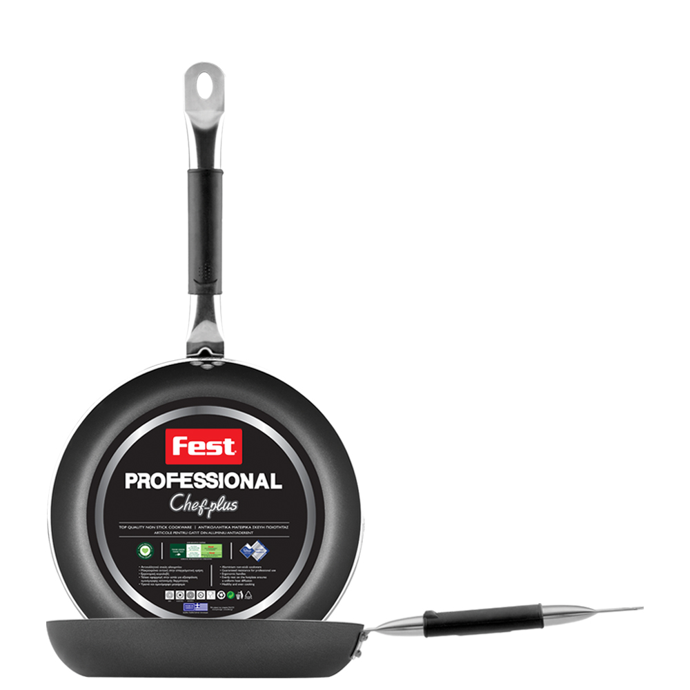 Fest_Chef Plus_Frypan non-stick with stainless steel & silicone handle_0061833 Επαγγελματικό Αντικολλητικό Τηγάνι Νο26 Chef Plus Fest - Image 1