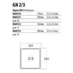 Ανοξείδωτο Δοχείο 18/10 GN 2/3 Fest Professional - Image 2